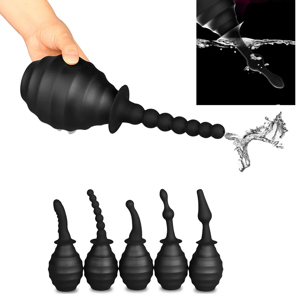 Товары для секс-игрушки силиконовая клизма вагинальная анальная очищающая