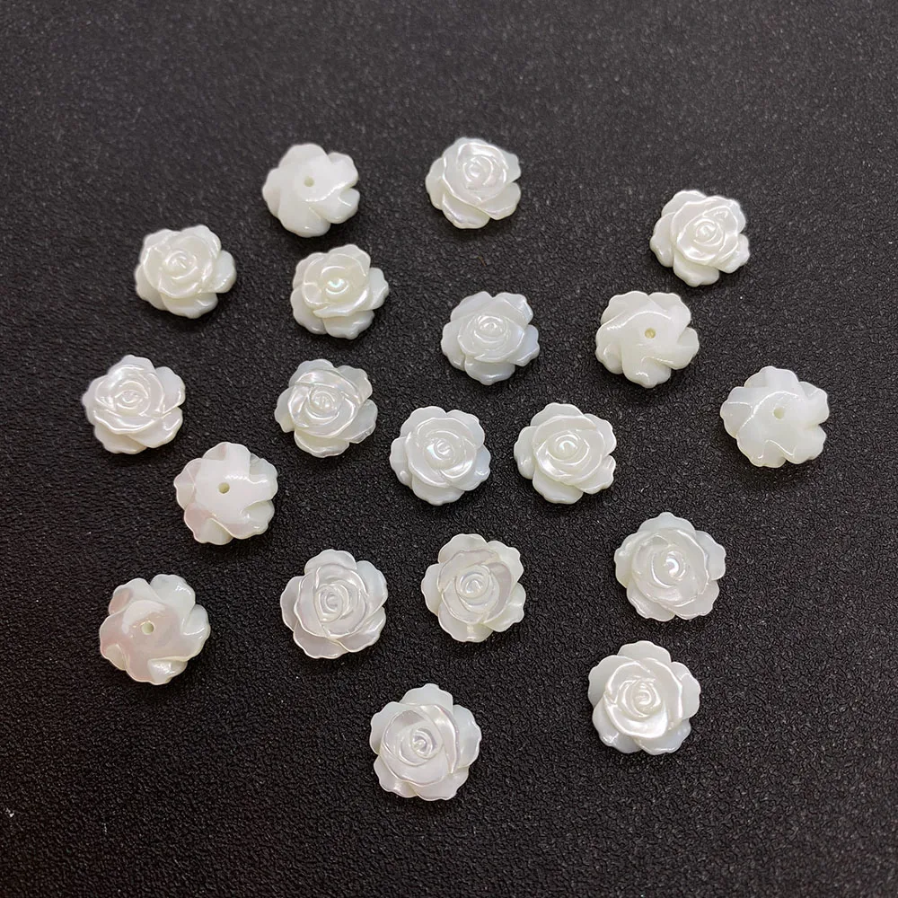 Бусины Из Натуральной перламутровой ракушки бусины с подвесками в виде цветов