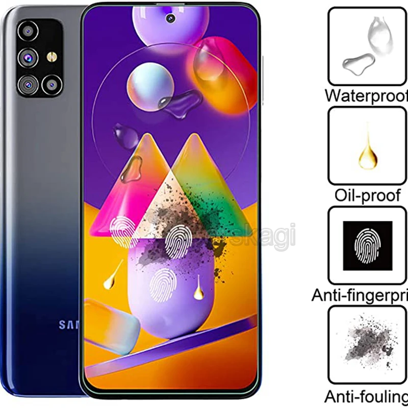 Закаленное стекло для Samsung Galaxy S20 FE M51 M30S M31 A42 M31S M11 M21 M01 A51 A71 A31 A41 A11 A21S S10e 3 шт.