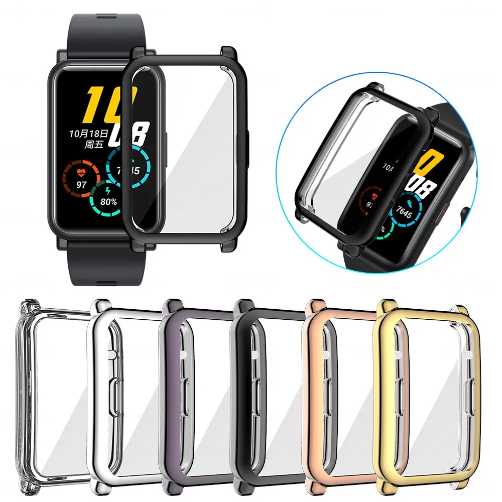 

Transparent Cover for huawei honor ES 360 Full Soft Clear TPU Protective Case for huawei honor ES honorEs SmartWatch Cover Coque