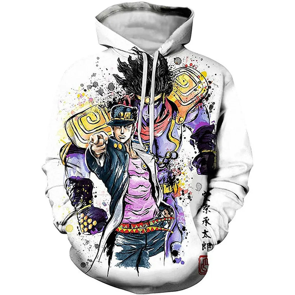 

3D Printed Men Women Autumn Sweatshirt Fashion Casual Hoodies Funny Streetwear JoJo's Bizarre Adventure Hoodies