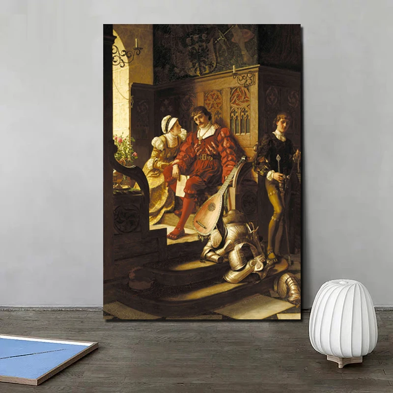 

Edmund Blair Leighton Duty Wall Art Canvas Painting Posters Prints Modern Painting Wall Picture For Living Room Home Decoration