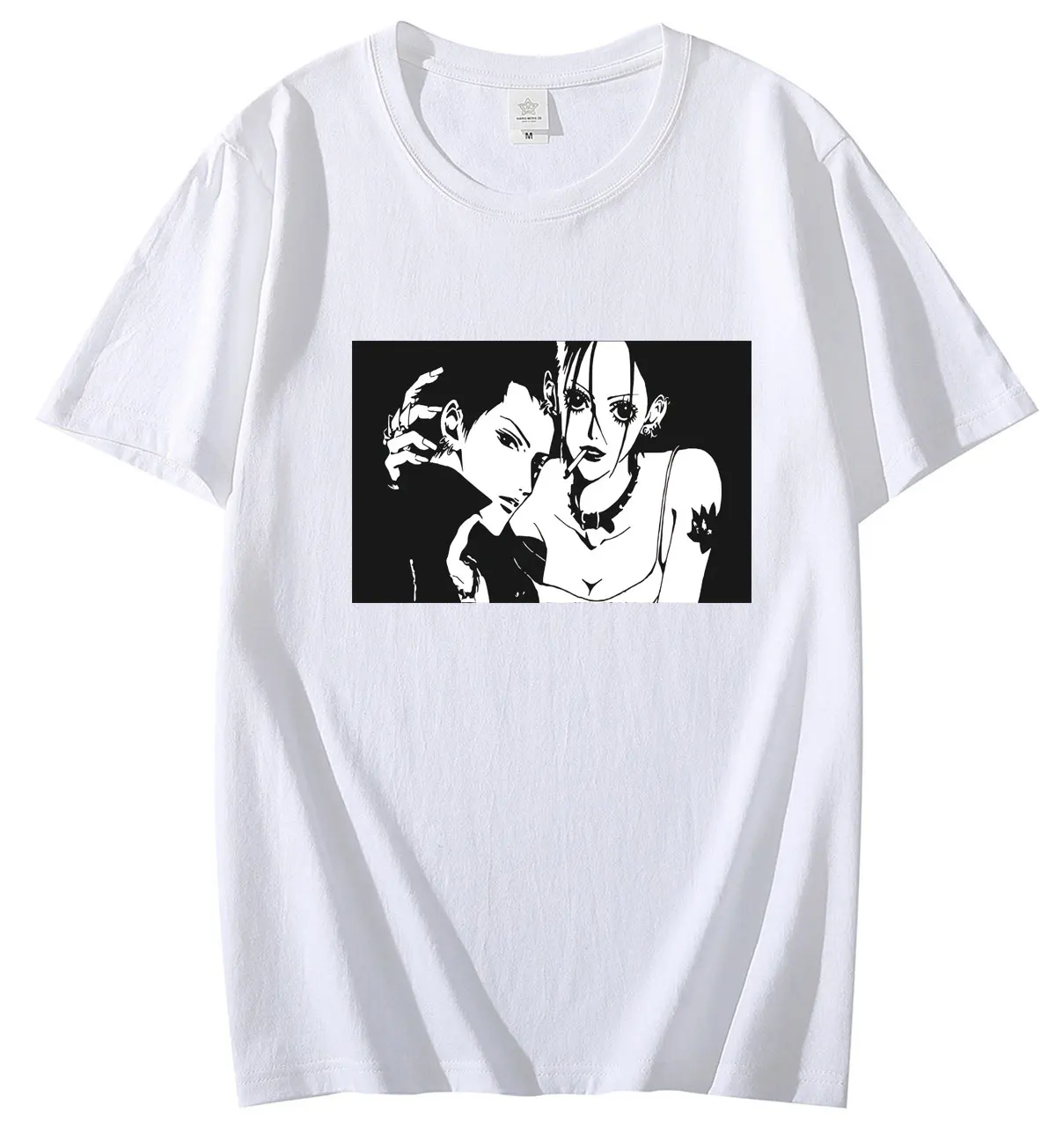 

Nana T-Shirts for Men Nana - Manga Funny Men Fashion Cotton Men's Oversized Tshirt Anime Harajuku Retro Streetwear Tee Top