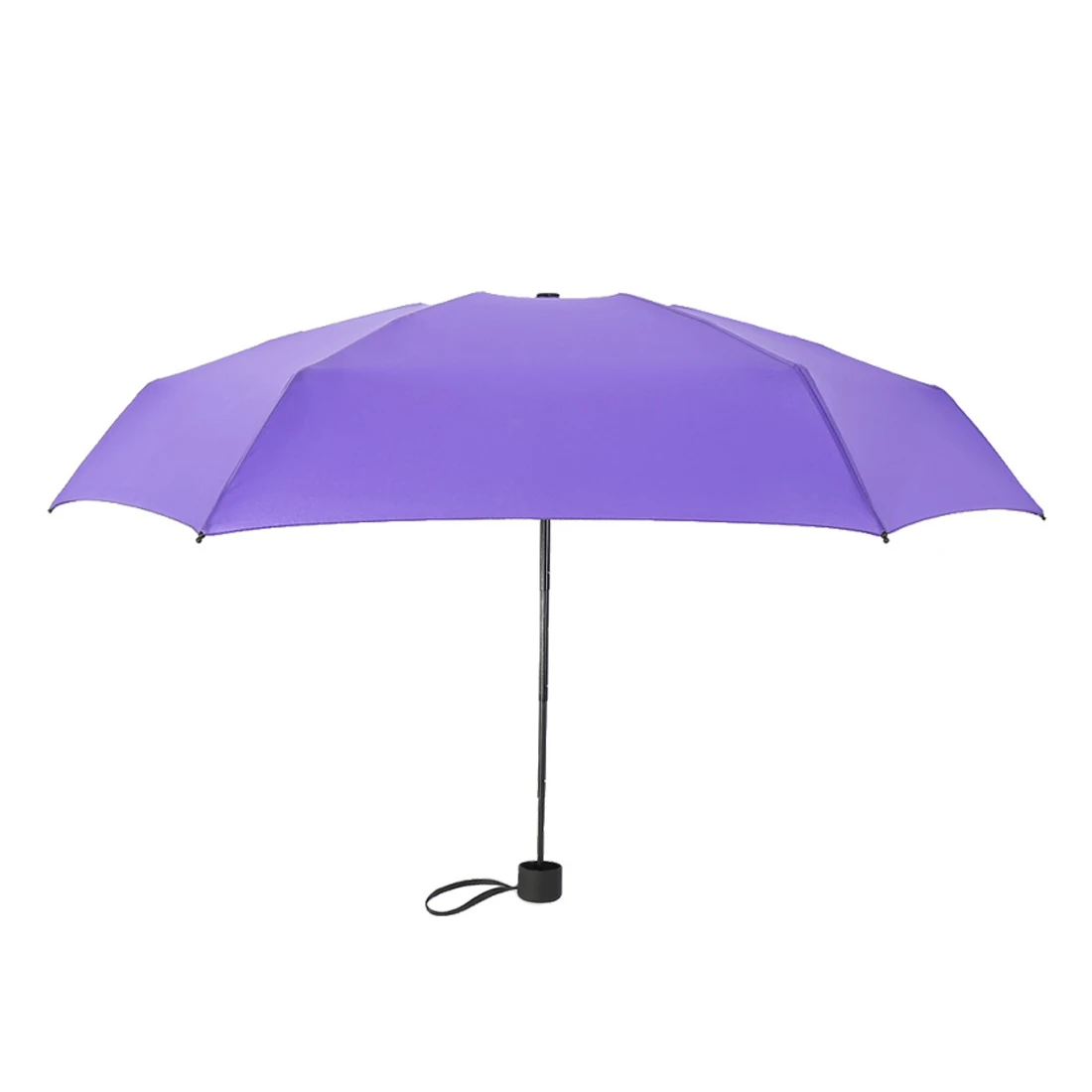 Purple Маленький модный складной зонт дождь женский подарок для мужчин Мини карманный зонтик для девочек анти-УФ водонепроницаемый портативный зонты для путешествий - Цвет: Purple