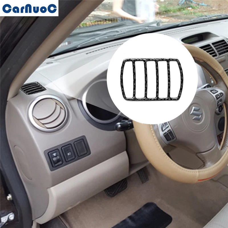 

For Suzuki Grand Vitara 2006-2013 Manual Gear Car Cab Defogging Vent Frame Panel Trim Decal Carbon Fiber Sticker Accessories