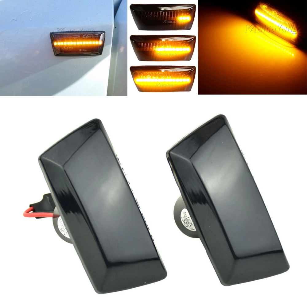 

Sequential Flashing Indicator LED Dynamic Turn Signal Side Marker Light For Cadillac BLS CTS Cascada Buick Saturn Aura Daewoo