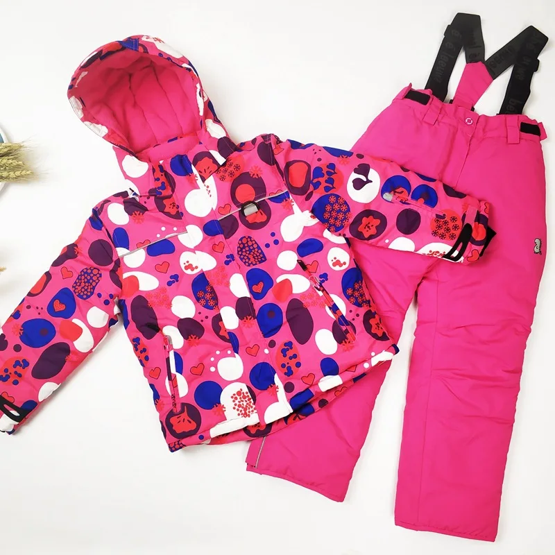 Зимний детский лыжный костюм для девочек уличная куртка сноуборда