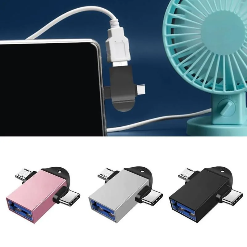OTG Type C адаптер 2 в 1 Micro Usb конвертер коннектор Flash для смартфона Android диск мышь