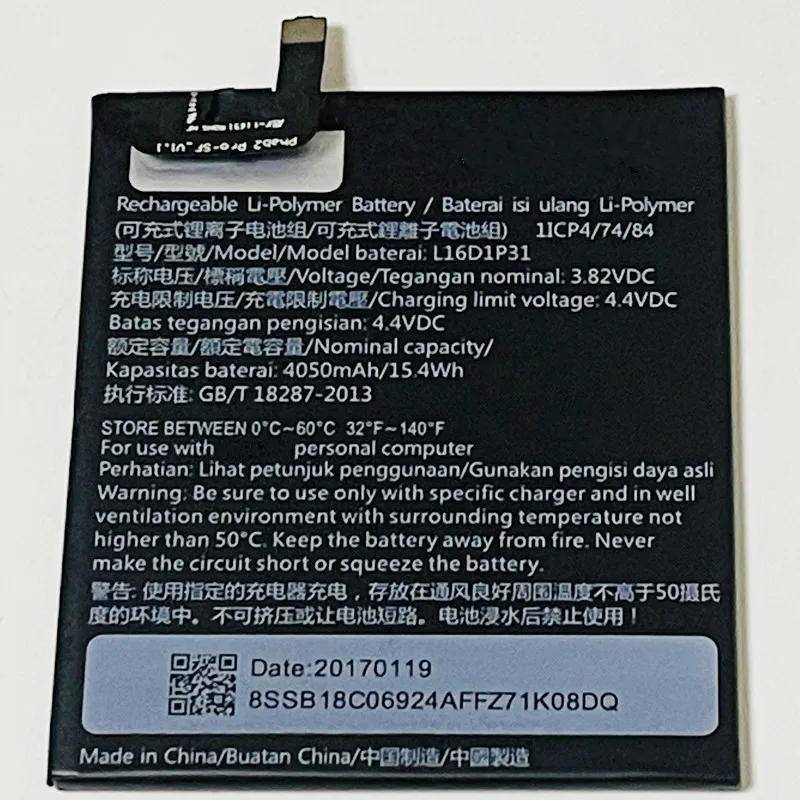 3 82 V 4050mAh L16D1P31 для Lenovo Phab 2 Pro PB2 690 690N 690M 690Y|Аккумуляторы мобильных телефонов| |
