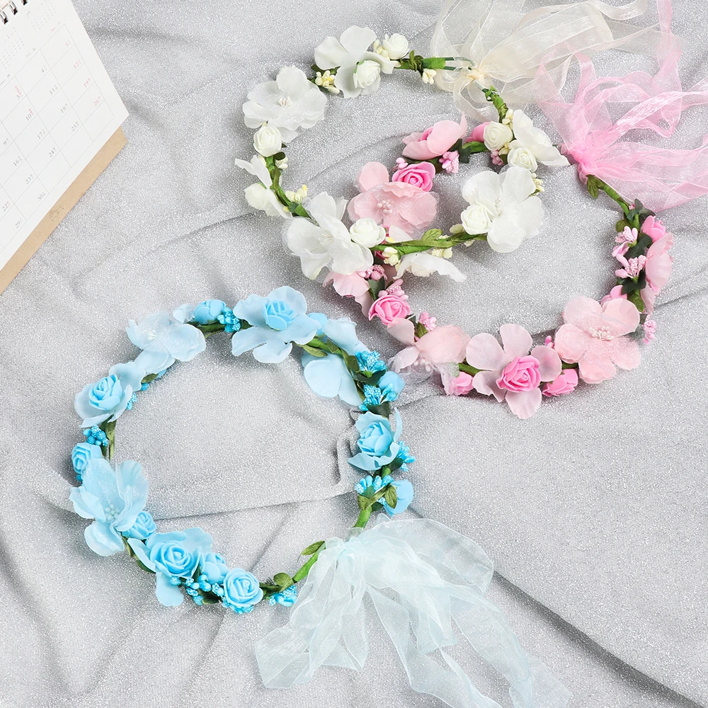 Новый дизайн модные повязки на голову свадебный цветок повязка свадебные