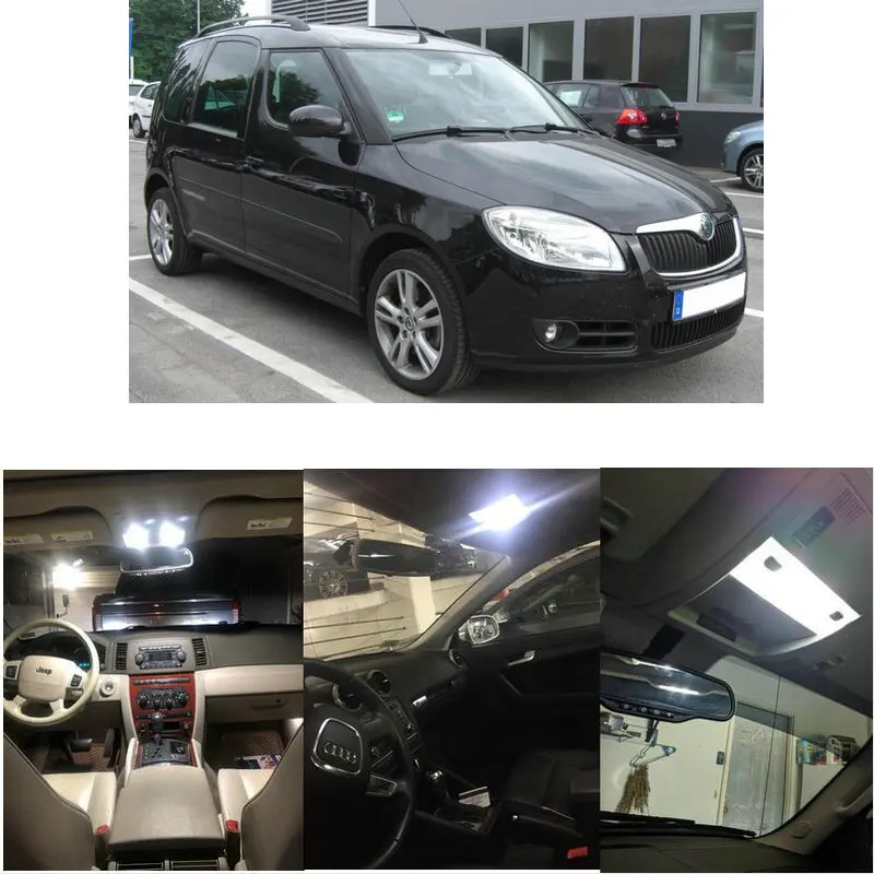 Светодиодный интерьер автомобиля огни для Skoda roomster 5j микроавтобус praktik yeti 5L
