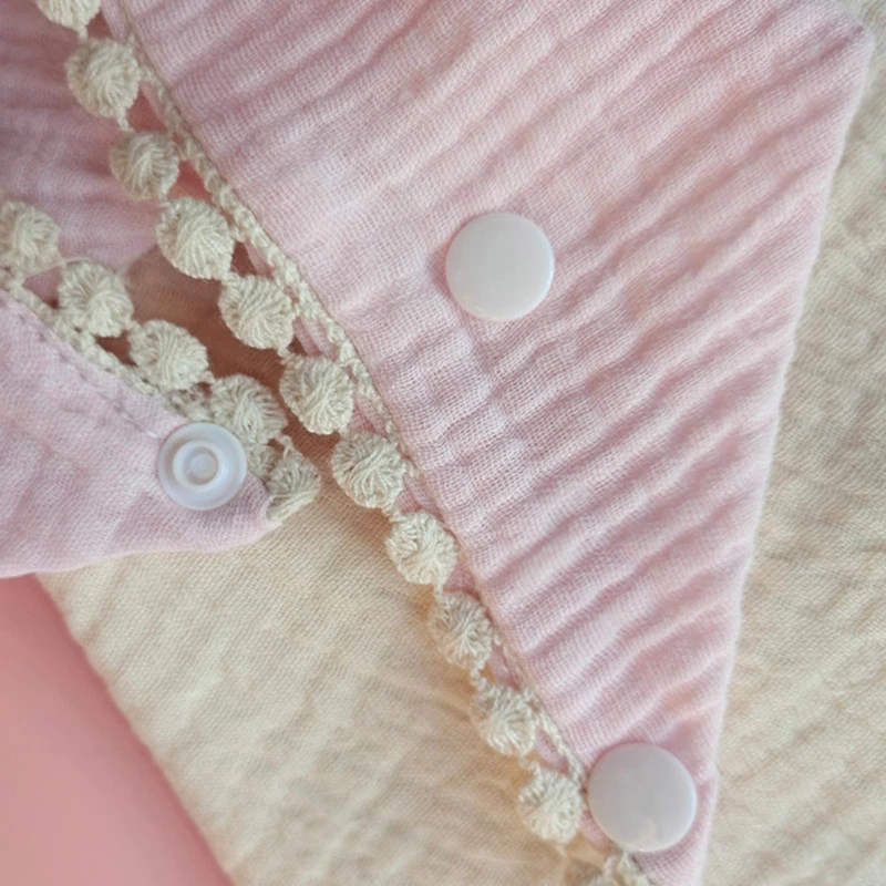 

Baby Infants Feeding Bibs Soft Pure Cotton Bandana Saliva Towel Triangle Scarf