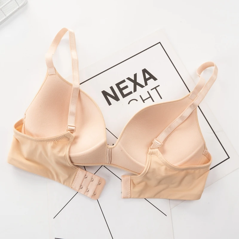 

Seamless Bra Set for Women Underwear Push Up Wireless Lingerie Set Adjusted-straps Simple Style Comfortable Everyday Female