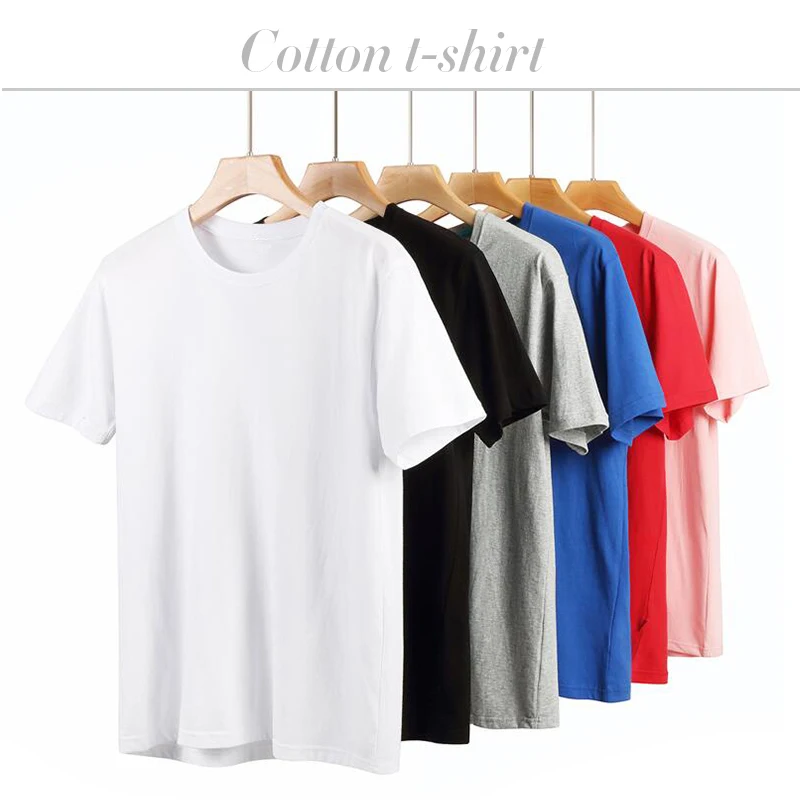 Простая футболка для мужчин и женщин с короткими рукавами летний Повседневный