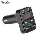 FM передатчик Комплект беспроводной связи Bluetooth для автомобиля Handsfree Car MP3 аудио плеера Dual USB автомобильное радио FM модулятор 2.1A USB Зарядное устройство для авто