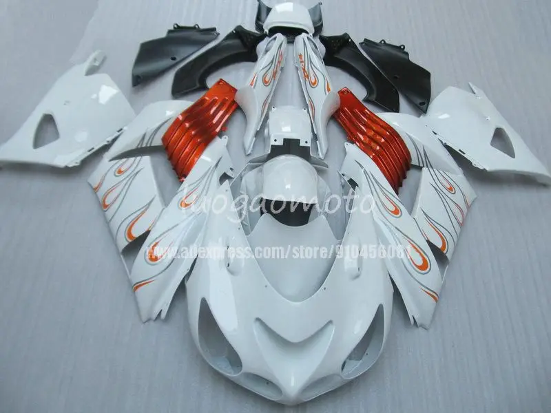 

Injection white KAWASAKI ZZR1400 ZX14R 06 07 08 09 10 11 zx14r ZX-14R 2006 2007 2008 2009 2010 2011 Fairing body