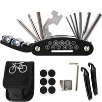 hot sale bicycle tool bag multi function folding tire repair kits multifunctional kit set with pouch pump for bike bicycle