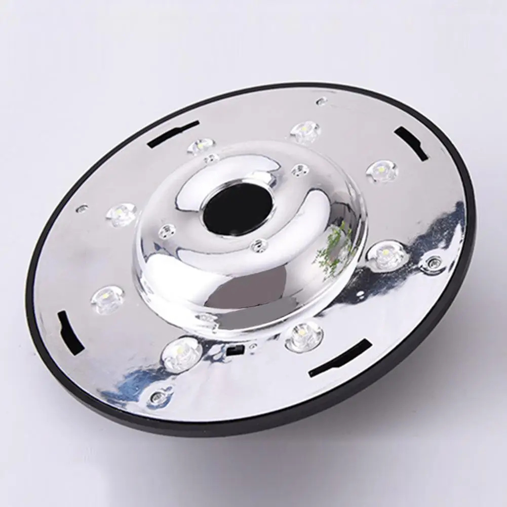 8 светодиодов круглый фонарный столб на солнечной лампа сад освещение стены