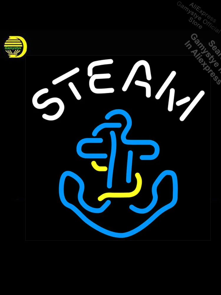 

Steam Ancho Display Neon Sign neon Light Sign galss Light Advertisement Guitar Store Display Neon Signs For Home coron neon sign