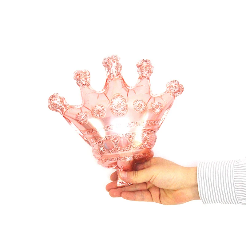 1 шт. Корона из розового золота Фольга воздушные шары Prince и Princess Baby Shower 1st на день