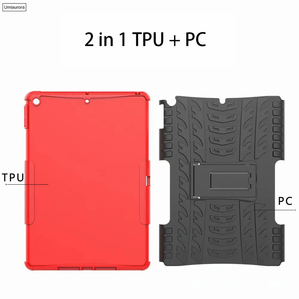 Чехол для iPad Mini 2 4 5 Air TPU + PC чехол подставка 6th 9 7 &quot2018 7th Gen 10 2&quot планшет