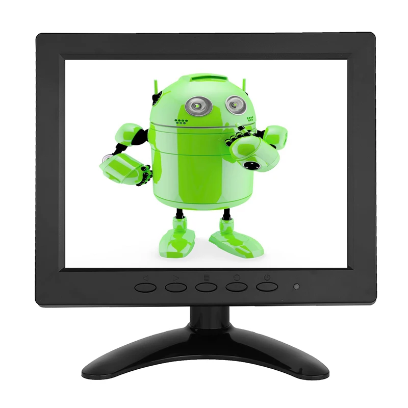 ЖК-монитор ZHIXIANDA 8-дюймовый Компактный 1024*768 с интерфейсом AV/BNC/VGA/HDMI/USB | Компьютеры