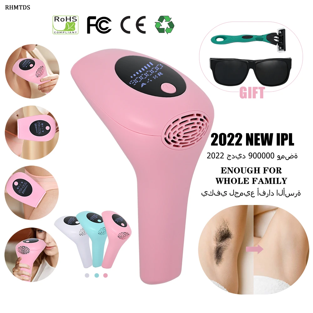 

High Quality Laser Epilator 900000 Flashes Permanent IPL Epilator For Women Professional Painless Hair Removal Photoepilator