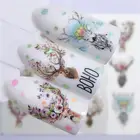 FWC 1 лист наклейки на ногти Цветок Наклейка животное Фламинго олень бабочка Водные Переводные слайдеры украшения для девочек
