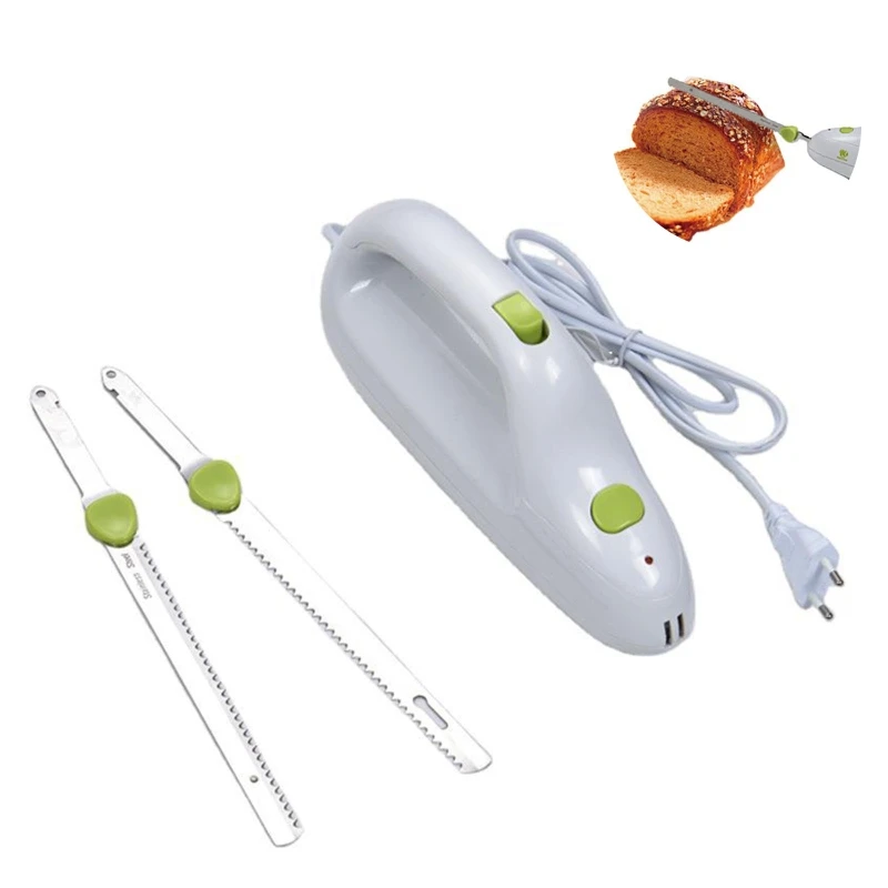 

EU/CN Plug Handheld Electric Serrated Bread Knife Stainless Steel Carving Knife for Home Kitchen Cutting Cold Meat Retailsale