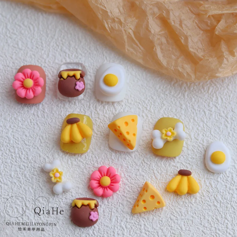 10 шт. аксессуары для ногтей мультяшный милый популярный простой трехмерный