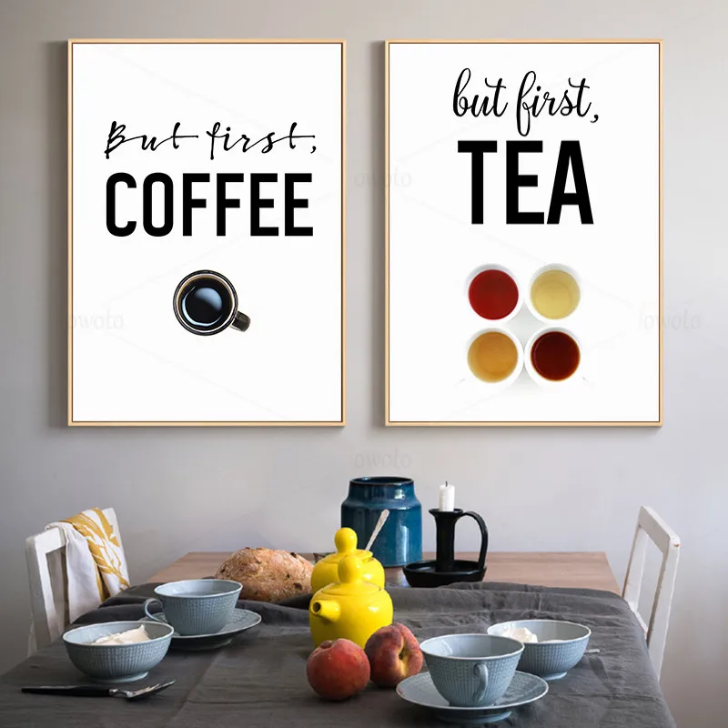 Пончики десерт Кофе Чай Художественная печать скандинавский постер украшение