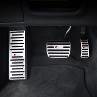car upgrade anti skid brake accelerator pedal plate pad for audi b8 a1 a3 a4 a5 a6 a6l a7 a8 tt sports pedal cover accessories