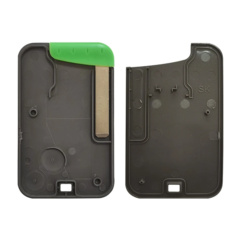 Ключ для смарт-карты XNRKEY PCF7926 2 кнопки чип 433 МГц без логотипа с зеленым лезвием