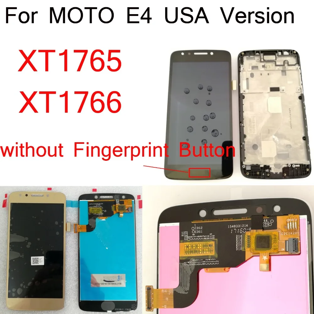 Shyueda IPS AAA + 5 &quotдля Motorola Moto E4 (США версия с кнопкой отпечатка пальца) XT1765 XT1766 ЖК