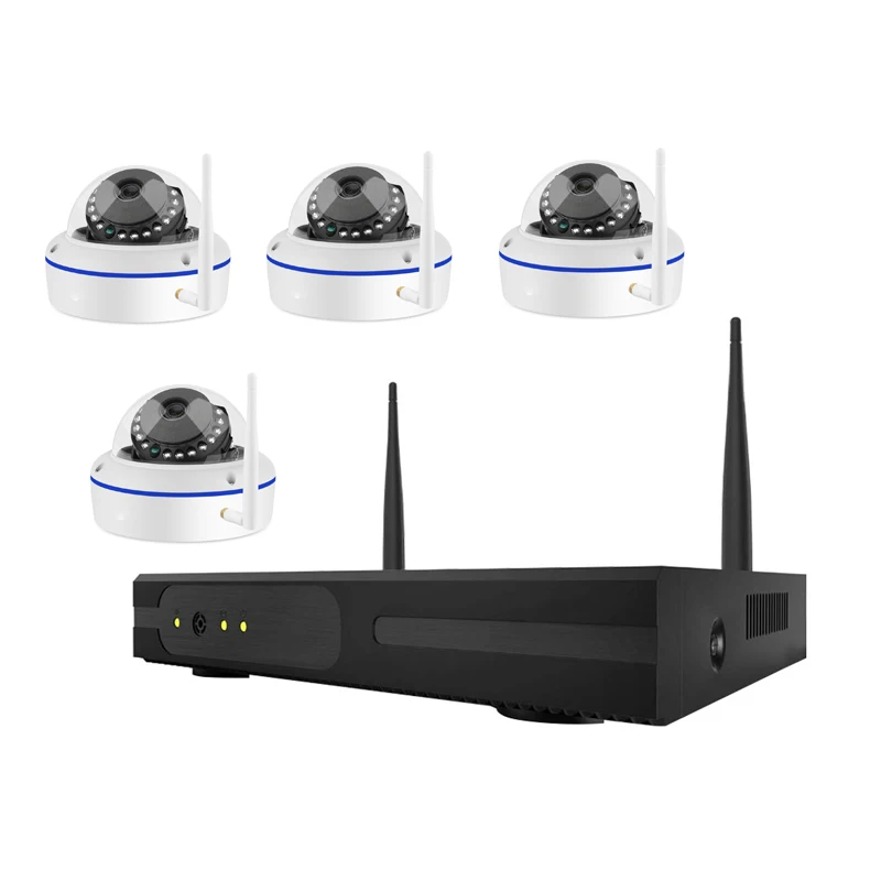 Беспроводная система видеонаблюдения 960P МП 4 канала мощный сетевой