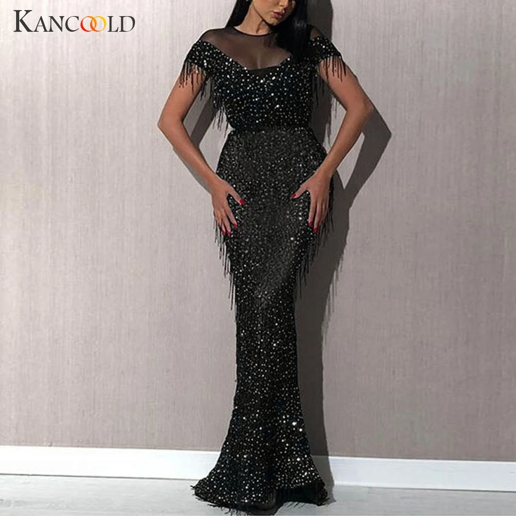 Женское платье на бретельках KANCOOLD элегантное кружевное с v образным вырезом для