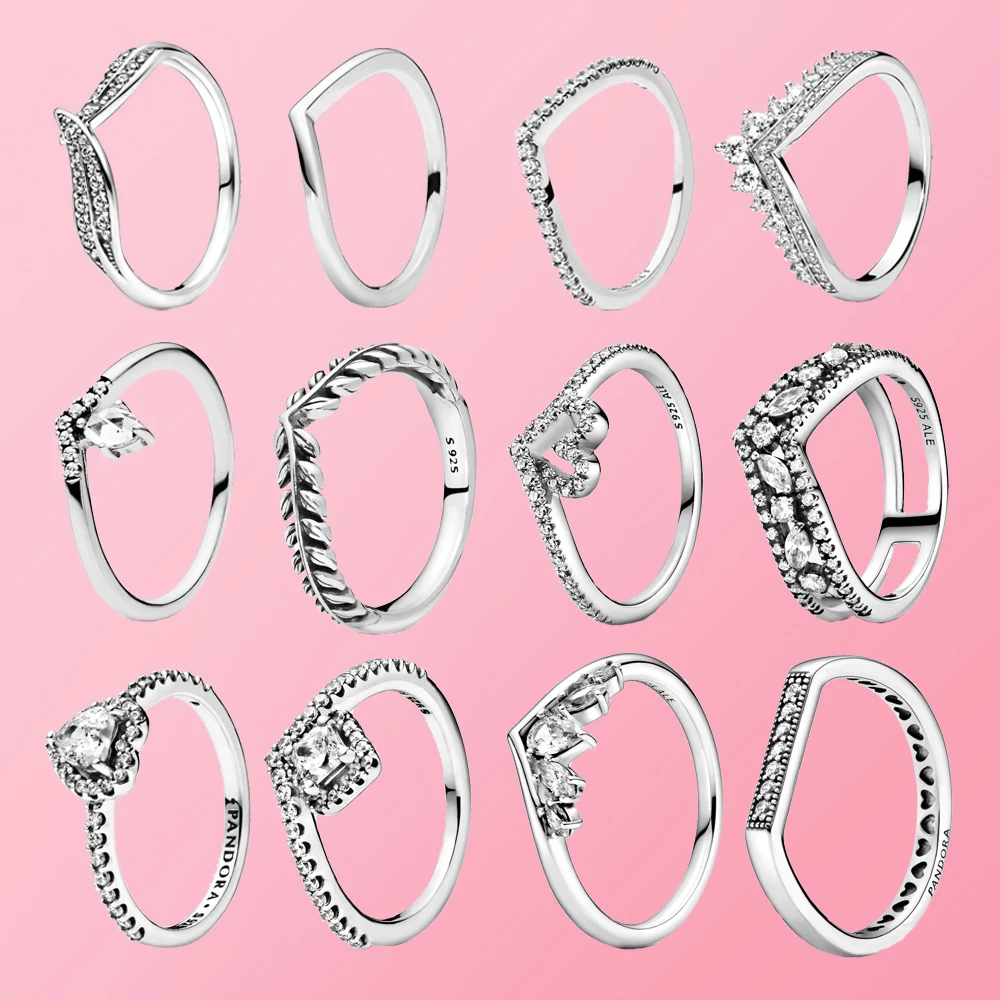 

2021 New Bague Pandora Rings кольца с цепями Anillo De Plata 925 Mujer кольца панк Adjustable Gold Ring Bague Femme Argent лиса