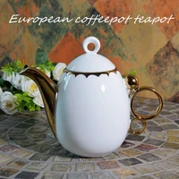 european palace ceramic coffee pot 1000ml coffee pot filter hole teapot dan shaped kettle