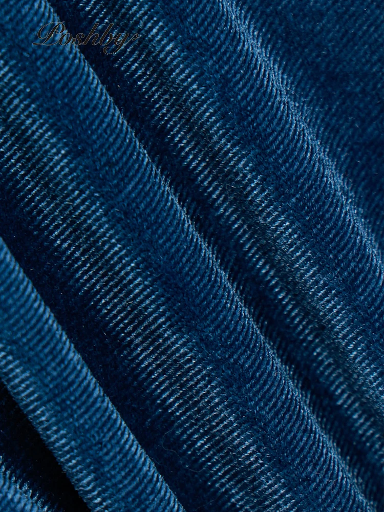 

Poshby 2021 Backless Autumn Winter Women Ruched Romper Velvet Halter Sleeveless Sexy Clubwear Lace Up Stacked Jumpsuits Outfits