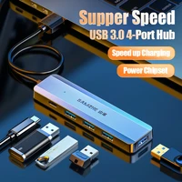 samzhe ultra thin 5 port usb 3 0 hub high speed usb hub for multi device computer laptop desktop pc adapter