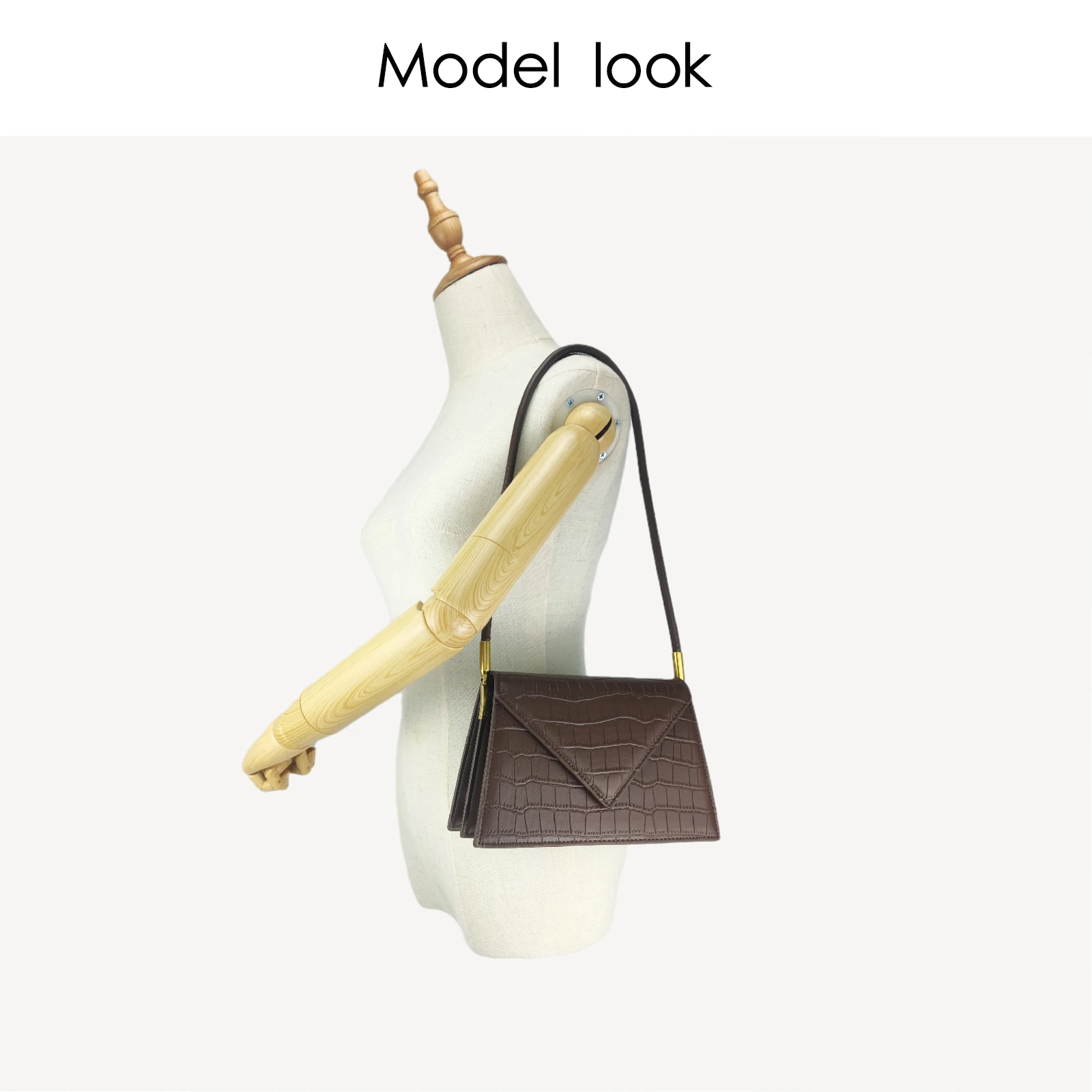

Handbags Luxury Designer Accordion PU Baguette Khaki Top Quality Fashionable Crocodile Snake Print Bag for Women Free Shipping