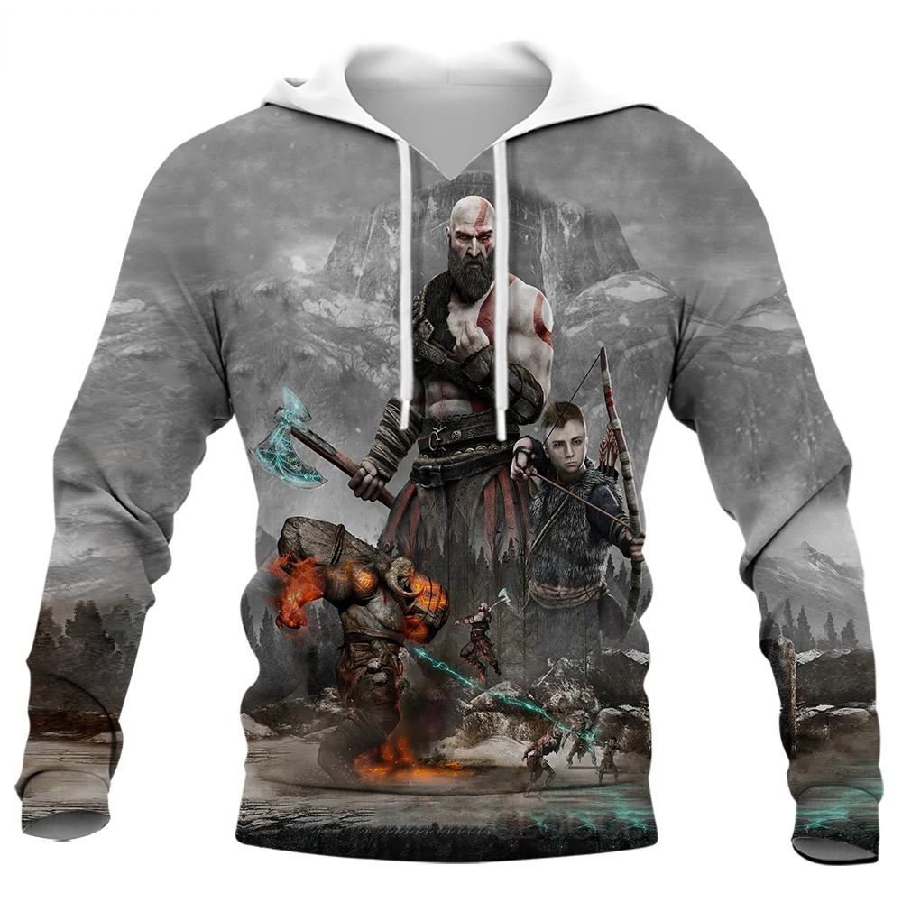 

CLOOCL Fashion Game Kratos God of War 3D Full Printing Autumn Men Hoodie Unisex Hooded Sweatshirt Casual Jacket Tracksuits