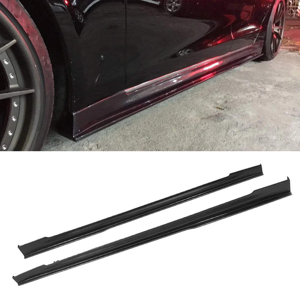 Боковых юбок Extenion губ фартуки для Tesla модель S база 70 70D 85 85D P85D седан 4 двери 2012 2016