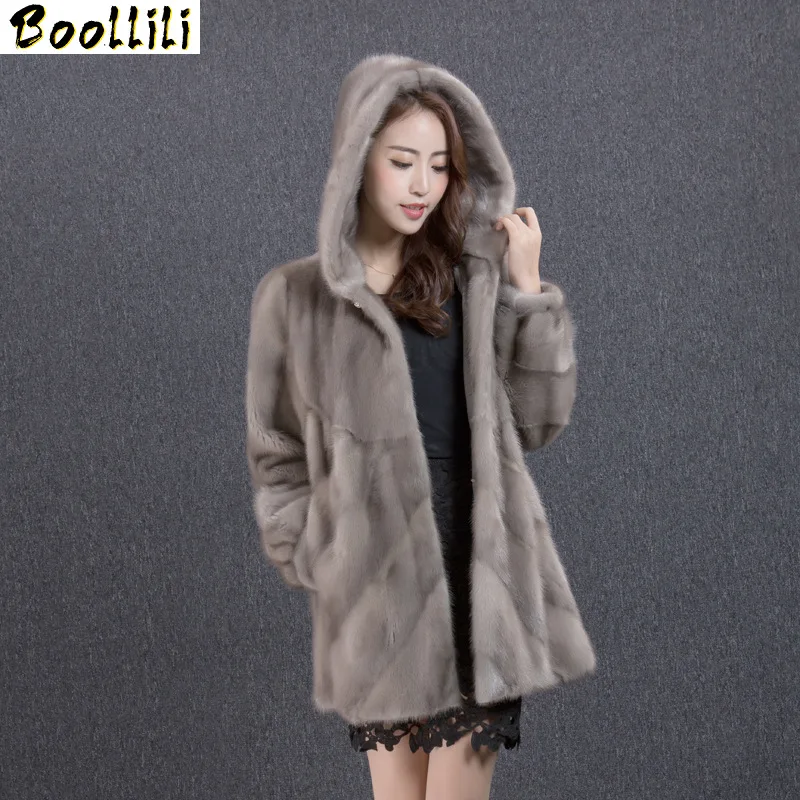 

Real Mink Boollili Coat Female Jacket Winter Coat Women Clothes 2023 Luxury Natural Fur Coats Warm Outwear Manteau Femme