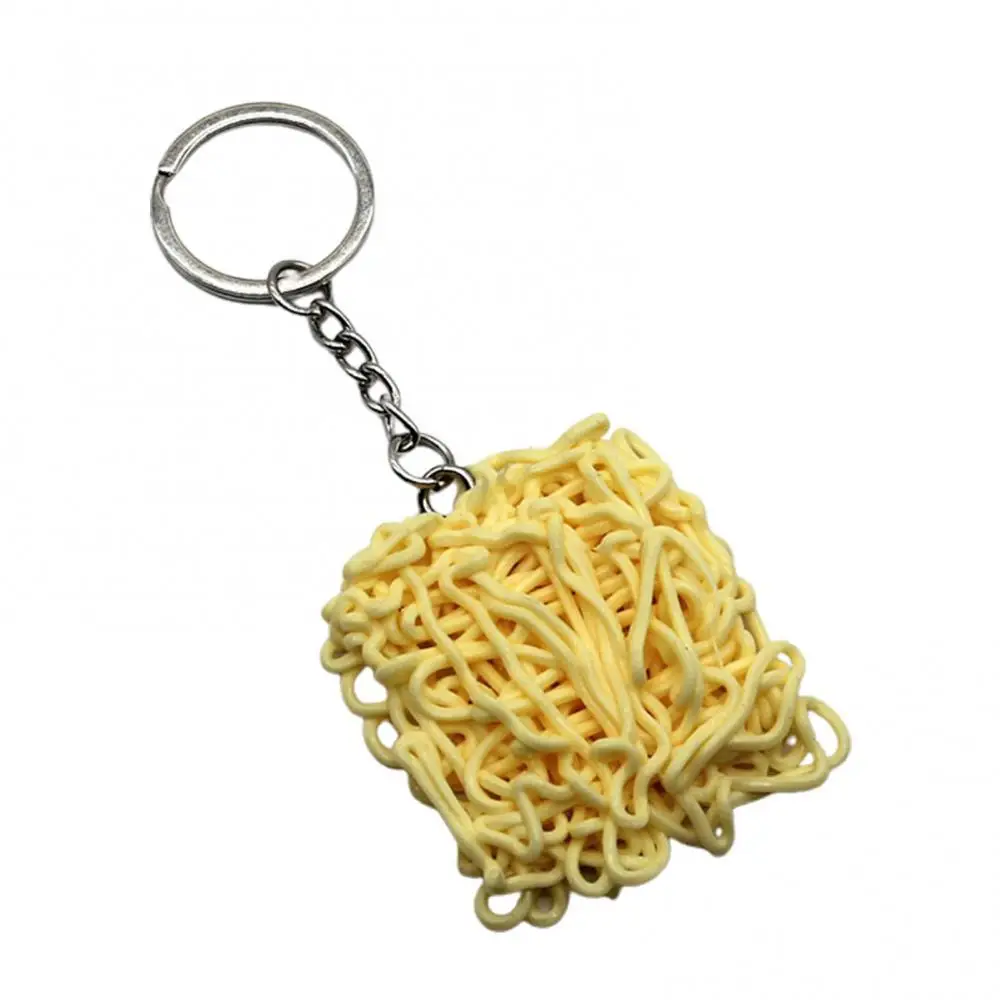 

Personalized Silicone Simulated Instant Noodle Keychain Pendant Bag Decor Gift Kids Educational Toys for Children Gifts