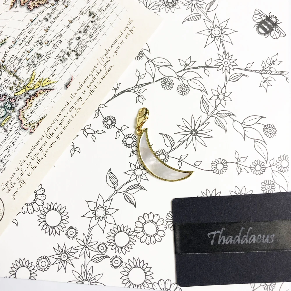 

Charm Necklace Moon & Feather,2020 Spring Fashion Charm Bohemia Jewelry Europe 925 Sterling Silver Bijoux Gift For Women Girl