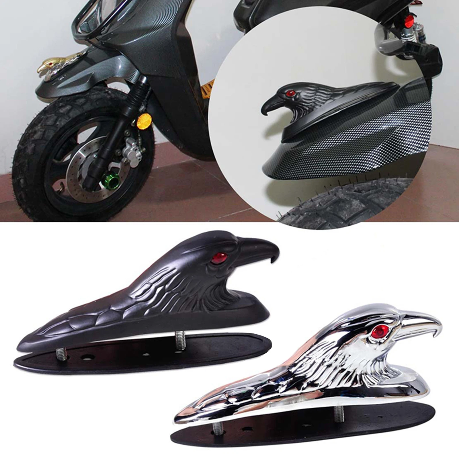 Передние крылья мотоцикла брызговик хромированный дизайн головы орла для H arley/Y