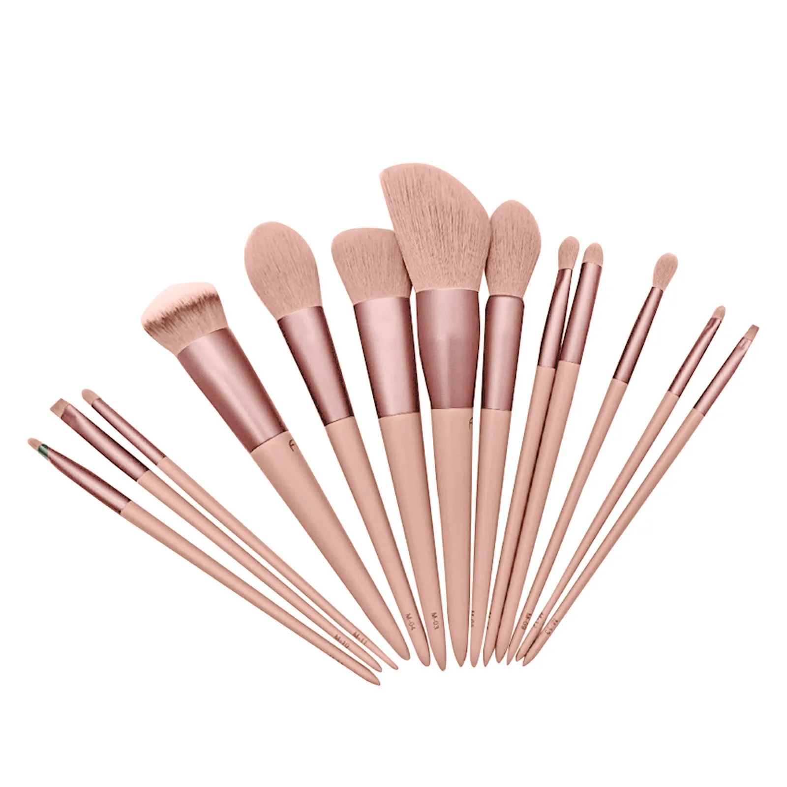 Набор кистей для макияжа профессиональные мягкие синтетические пудры основы под