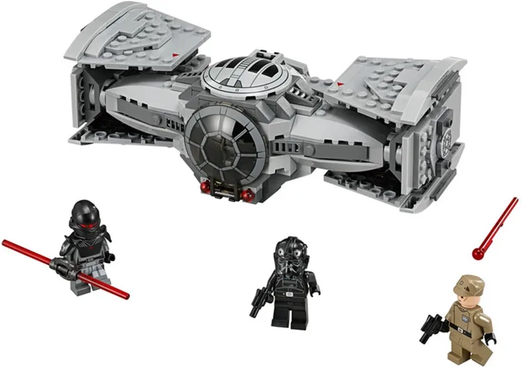 354 шт. для lEgoelys STar Wars The Force TIE усовершенствованный прототип Пробуждение