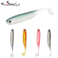 5pcs soft lure worm soft plastic lures fishing lure 2019 weights 2 2g bait isca artificial fake fish saltwater lures soft bait